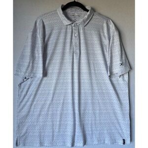 Kenneth Cole Golf Polo Shirt Men XL  Multicolor Polka Dot Stretch‎ Performance